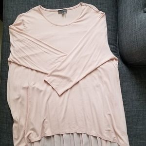 NWOT Vince Camuto asymmetrical pleated top